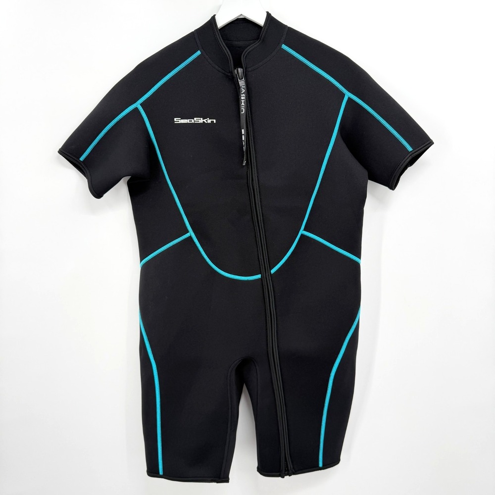 SeaSkin Shorty Wetsuit Womens Size XXL One Piece Full Front Zipper